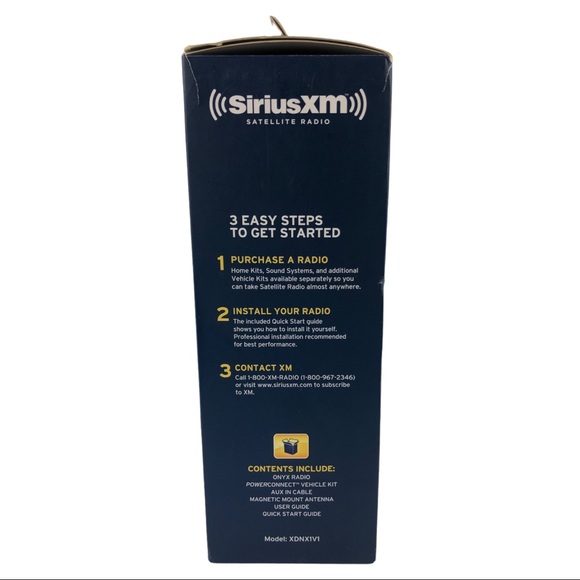 Sirius XM XDNX1V1 Onyx Dock-and-Play Radio with Car Kit - Picture 5 of 8